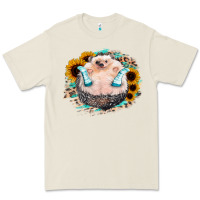 Bone Sunflower Leopard Hedgehog Premium Tee - Jasminsmagicworld