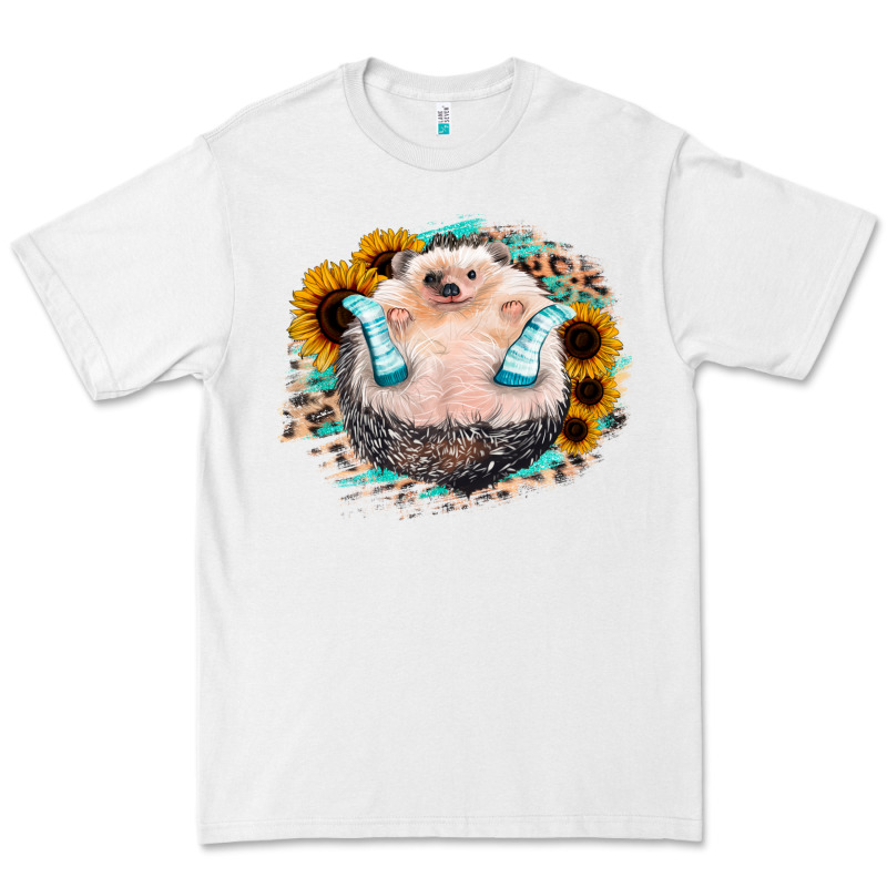 Sunflower Leopard Hedgehog Premium Tee by Jasminsmagicworld | Teevron