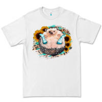 White Sunflower Leopard Hedgehog Premium Tee - Jasminsmagicworld