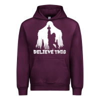 Mauve Wine bigfoot t  shirt believe this t  shirt Urban Hoodie - linhVisuals