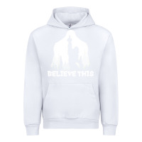 White bigfoot t  shirt believe this t  shirt Urban Hoodie - linhVisuals