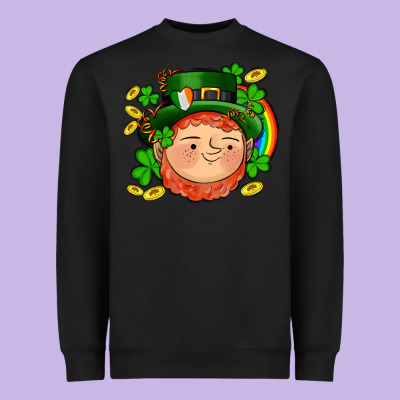 St Patricks Elf Heavyweight Sweatshirt Designed By Adodesignshop