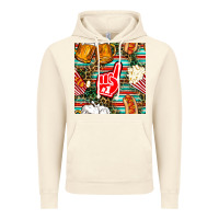 Vintage Artic american football snacks with serape and leopard Vintage Hoodie - BundleAndBundleShop