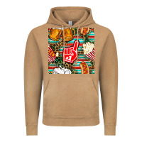 Vintage Camel american football snacks with serape and leopard Vintage Hoodie - BundleAndBundleShop