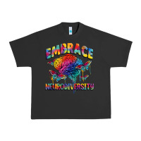 Pigment Black Embrace neurodiversity Autism Urban Heavy Tee - FaDigitalArtStudio