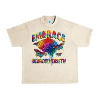 Sandshell Embrace neurodiversity Autism Urban Heavy Tee - FaDigitalArtStudio