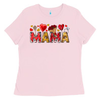 Bubblegum Pink Valentine's Day Mama Mother's Day Ladies Tee - HowdyJamesFarm