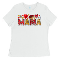 White Valentine's Day Mama Mother's Day Ladies Tee - HowdyJamesFarm