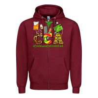 Burgundy cca  countinuing care assistant juneteenth Zipper Hoodie - AdoDesignShop