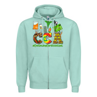 Seafoam cca  countinuing care assistant juneteenth Zipper Hoodie - AdoDesignShop