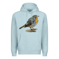 Blue Mist yellow breast Premium Hoodie - LillyAllenDesigns