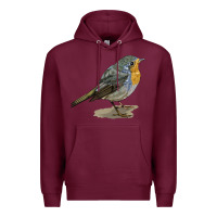 Burgundy yellow breast Premium Hoodie - LillyAllenDesigns