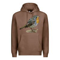 Chestnut yellow breast Premium Hoodie - LillyAllenDesigns