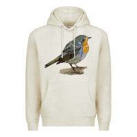 Oatmeal Heather yellow breast Premium Hoodie - LillyAllenDesigns