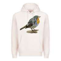 Pale Pink yellow breast Premium Hoodie - LillyAllenDesigns