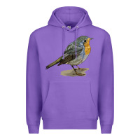 Purple yellow breast Premium Hoodie - LillyAllenDesigns