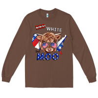 Chestnut Red White And Moo Cow Long Sleeve Tee - RanaPortraitStore