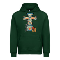 Forest Green halleluljah aztec cross Urban Hoodie - JahusDesignShop