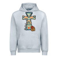 Heather Grey halleluljah aztec cross Urban Hoodie - JahusDesignShop