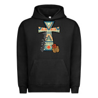 Pigment Black halleluljah aztec cross Urban Hoodie - JahusDesignShop