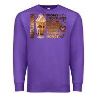 Purple melanin coffee Premium Sweatshirt - JahusDesignShop
