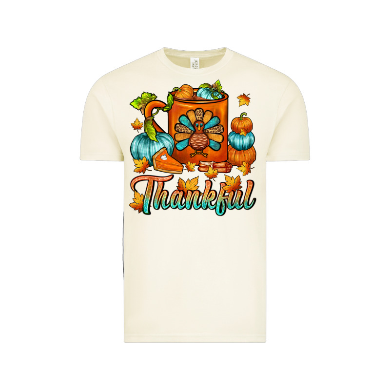 Thankful Thanksgiving Coffee Mug Vintage Tee by FaDigitalArtStudio | Teevron