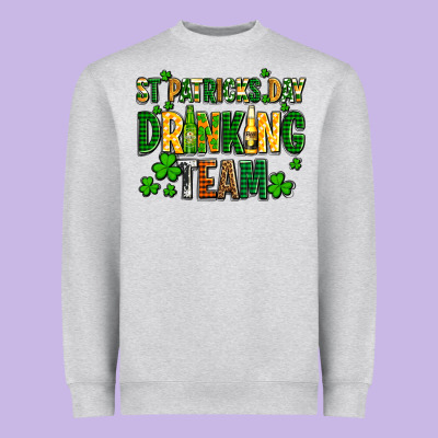 St Patricks Day Drinking Team Heavyweight Sweatshirt Designed By Adodesignshop