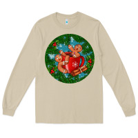 Mushroom gingerbread men with hot chocolate Long Sleeve Tee - BundleAndBundleShop