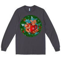 Smoke gingerbread men with hot chocolate Long Sleeve Tee - BundleAndBundleShop