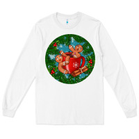White gingerbread men with hot chocolate Long Sleeve Tee - BundleAndBundleShop