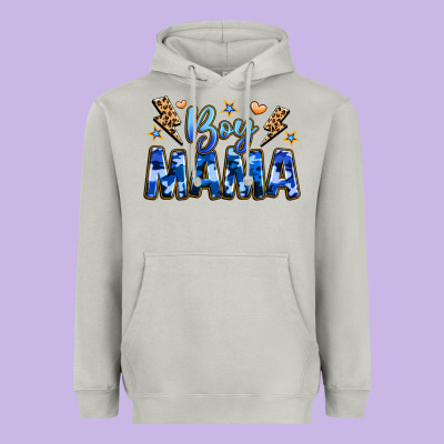 Boy Mama Heavyweight Hoodie Designed By Jahusdesignshop