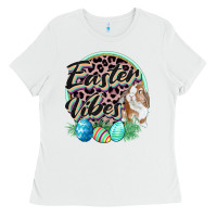 White Easter vibes Easter Day Ladies Tee - CowGirlArtShop