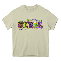 Mossy Mardi Gras Day nurse Heavy Core Tee - HowdyJamesFarm