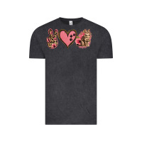 Vintage Black Peace Love Cats Vintage Tee - Jasminsmagicworld