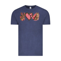 Vintage Denim Peace Love Cats Vintage Tee - Jasminsmagicworld