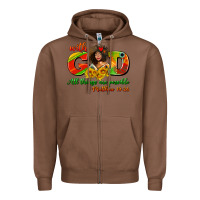 Chestnut with god all things are possible juneteenth Zipper Hoodie - AdoDesignShop