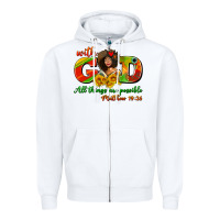 White with god all things are possible juneteenth Zipper Hoodie - AdoDesignShop