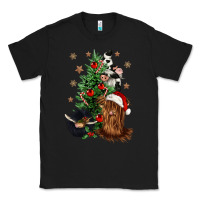 Black heifer cow gnomies christmas tree Classic Tee - CowGirlArtShop