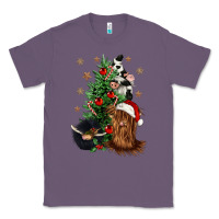 Lavender heifer cow gnomies christmas tree Classic Tee - CowGirlArtShop