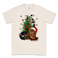 Natural heifer cow gnomies christmas tree Classic Tee - CowGirlArtShop