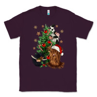 Plum heifer cow gnomies christmas tree Classic Tee - CowGirlArtShop
