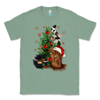 Sage heifer cow gnomies christmas tree Classic Tee - CowGirlArtShop