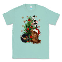 Seafoam heifer cow gnomies christmas tree Classic Tee - CowGirlArtShop