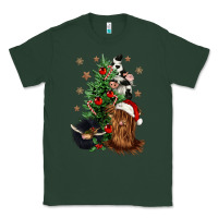 Sports Green heifer cow gnomies christmas tree Classic Tee - CowGirlArtShop