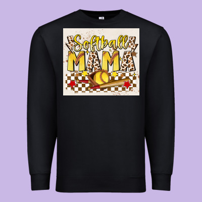 Softball Mom Premium Sweatshirt Designed By Jahusdesignshop
