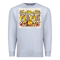 Heather Grey softball mom Premium Sweatshirt - JahusDesignShop