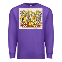 Purple softball mom Premium Sweatshirt - JahusDesignShop