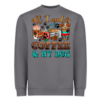 Storm all i need is coffee and my dog Heavyweight Sweatshirt - AdoDesignShop