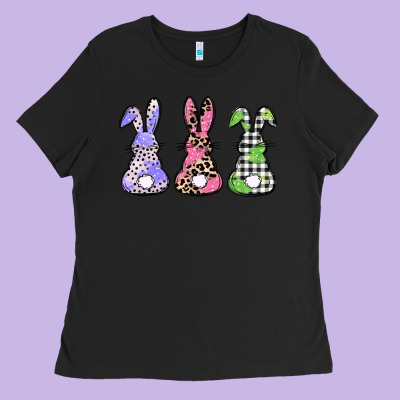 Easter Bunnies Ladies Tee Designed By Cowgirlartshop