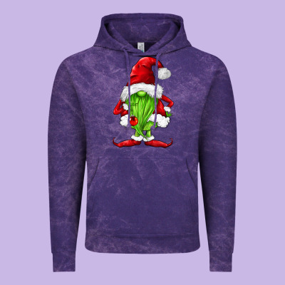Green Christmas Gnomes Vintage Hoodie Designed By Fadigitalartstudio